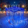 Арка «Подарок» 2,3х2,1м синий белый